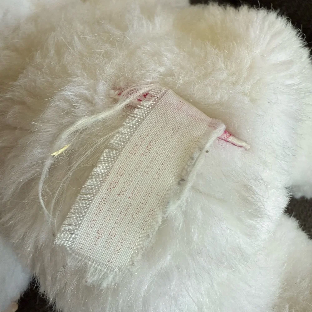 Vintage 1997 Anne‎ Geddes white rabbit suit small baby doll plush